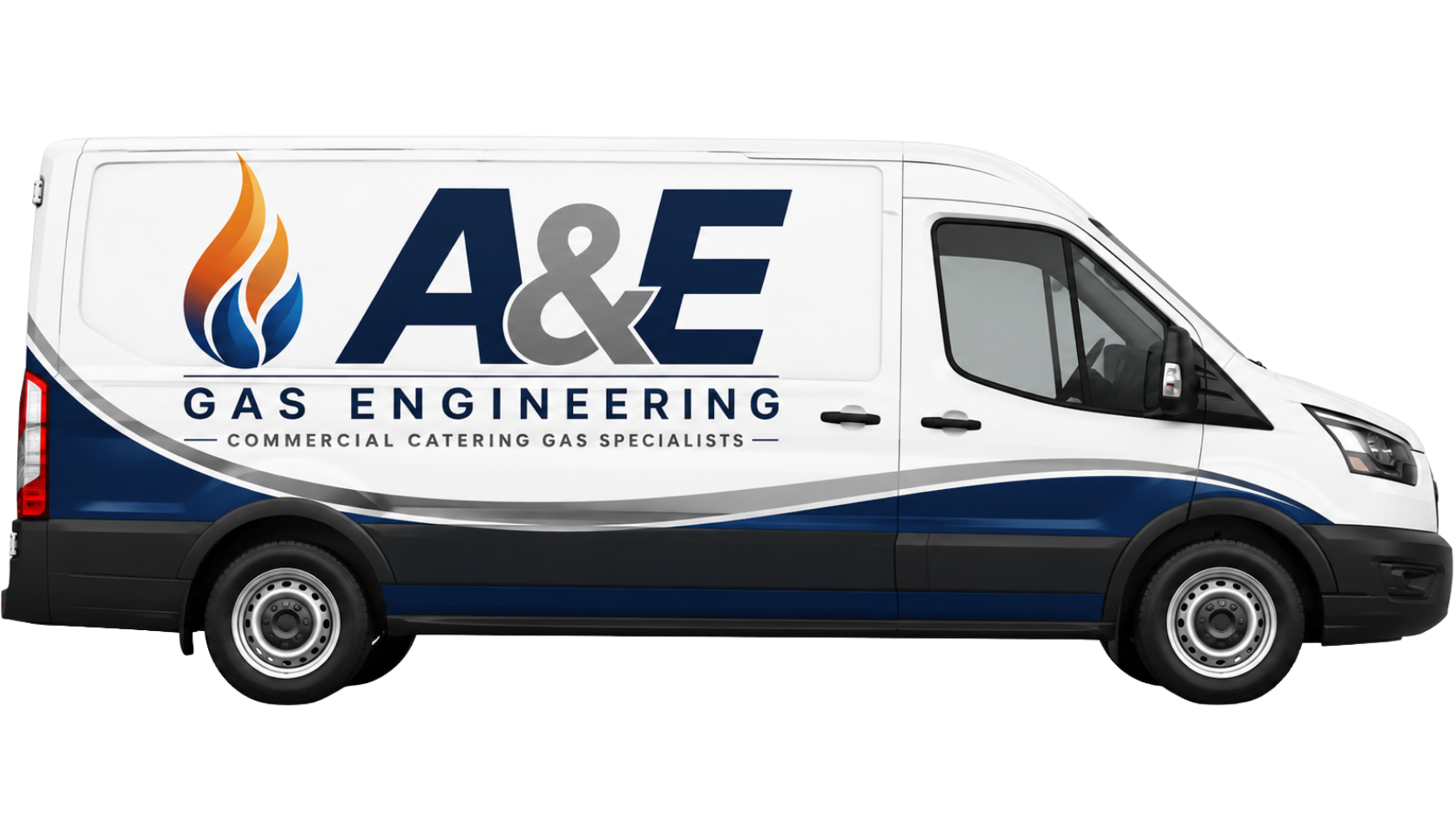 A&E Gas Engineering branded van