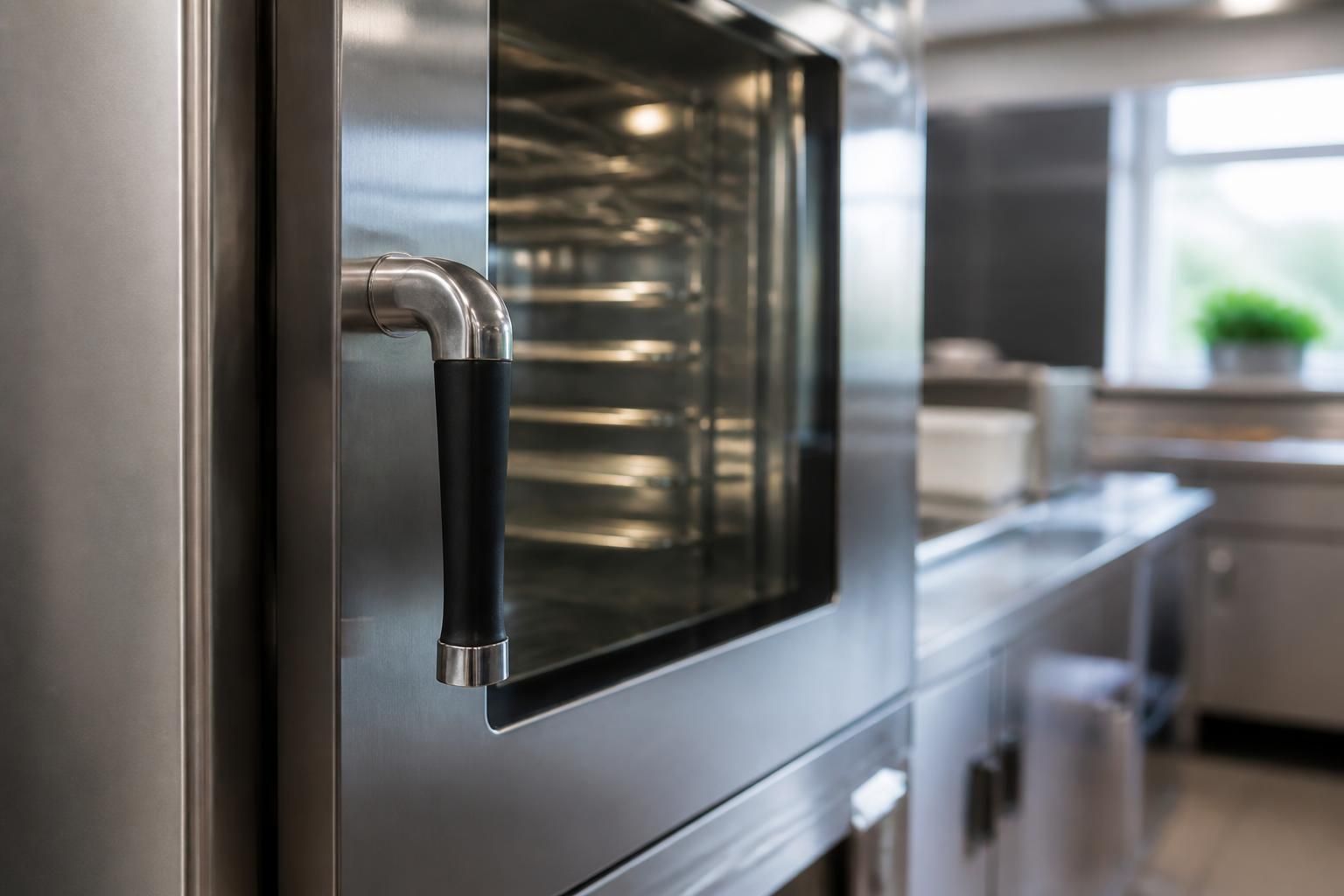 Well-maintained commercial catering appliance in a clean kitchen.