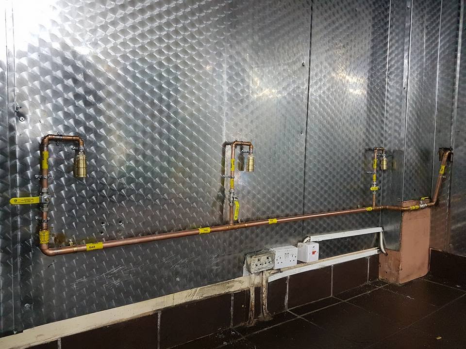 LPG catering gas pipework installation